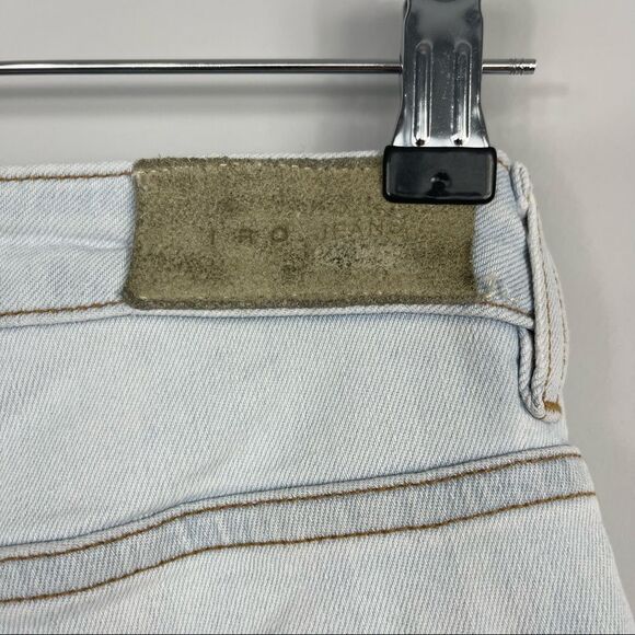 IRO JAROD Y2K Low Rise Distressed Ripped Skinny Crop Ankle Light Wash Jeans 28 - Picture 9 of 16